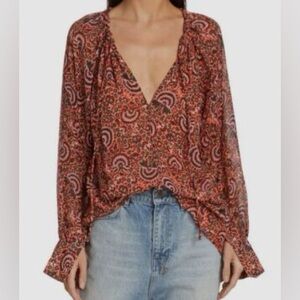 NWOT ALC Bryce Silk Blouse - size 4